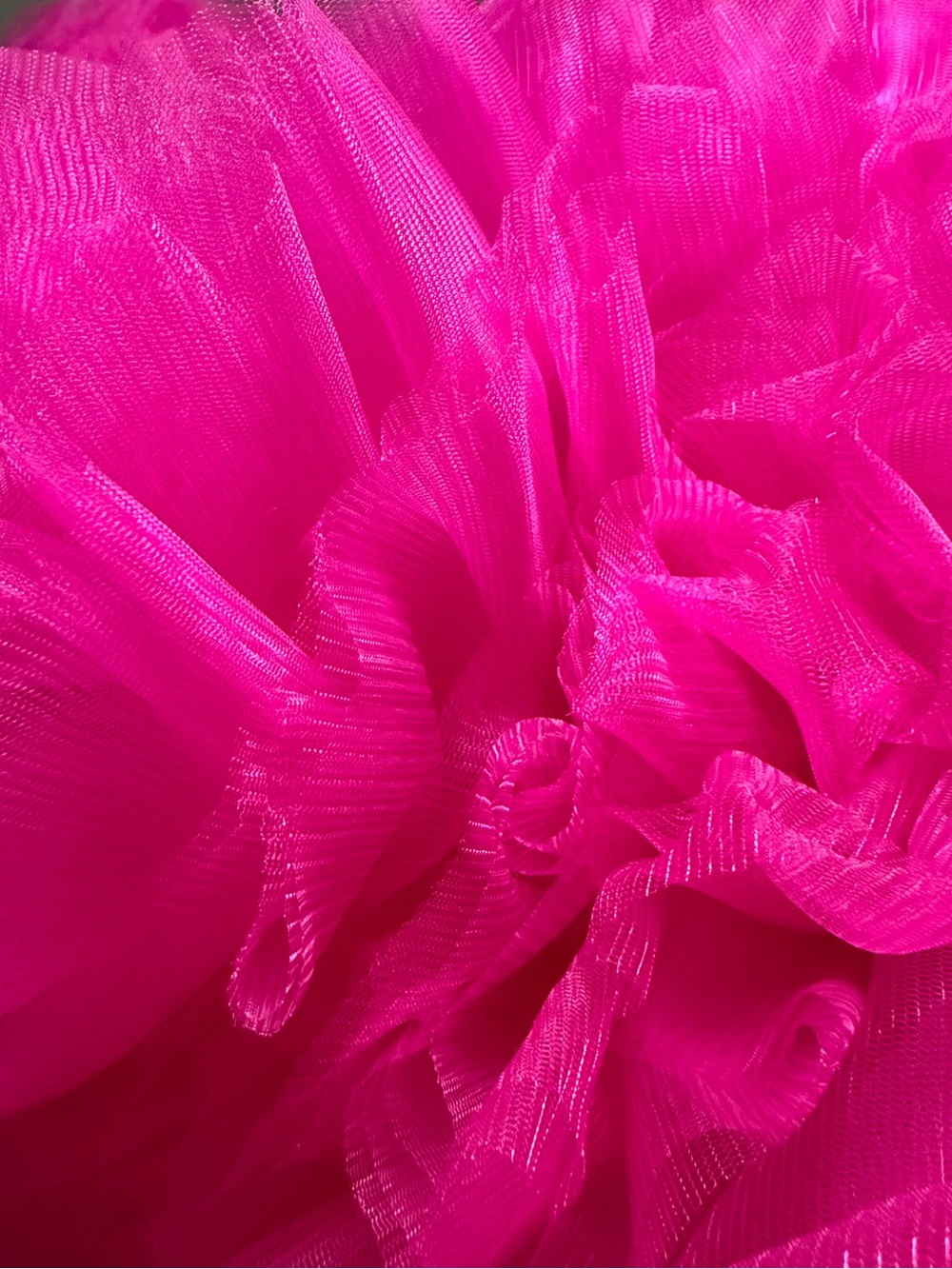 Glamorous Fuchsia Ruffle Tulle High-Low Dress - Picture 6 of 6